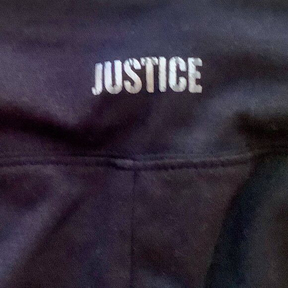 Black Leggings Studded Stars Justice Sz 12. - Picture 4 of 8